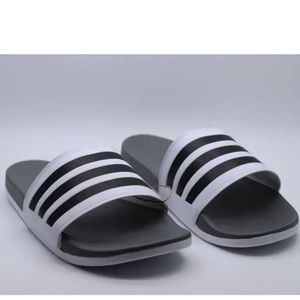 ADIDAS ADILETTE COMFORT SPORTSWEAR SWIM SLIDES - WHITE GZ5895 - MEN - SIZE 18